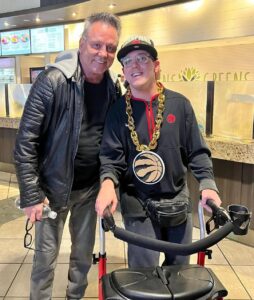 Doug Gilmour Instagram - Shout out to my good friends @navbhatiasuperfan and @rinkdiddy for letting @_victoriagilmour sit courtside for the Raps warmup last week! #raptors #raps #basketball #scotiabankarena