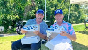 Doug Gilmour Instagram - Check out these custom Air Force 1’s! A special gift for Wendel and I from @sonya_gilmour_dtpd and @team93marketing - limited Edition 1 of 1 😂 

A special Thank You to artist @chudystudios for the great work on these 🎨 

#customkicks #airforce1 #airforce1custom #wendelclark #douggilmour #capncrunch #killer