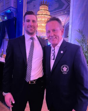 Doug Gilmour Instagram - Last night @sonya_gilmour_dtpd and I had the pleasure of attending the A Night With Blue & White Presented by @rogers Funds raised support @mlsefoundation and their new Change The Game campaign!