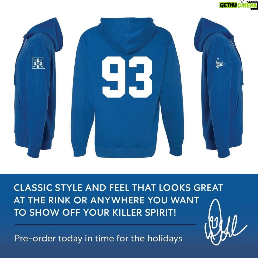 Doug Gilmour Instagram - Limited edition drop! Happy Friday everyone check out my new Captain’s Hoodie you’ll love this one. Available now at douggilmour.com