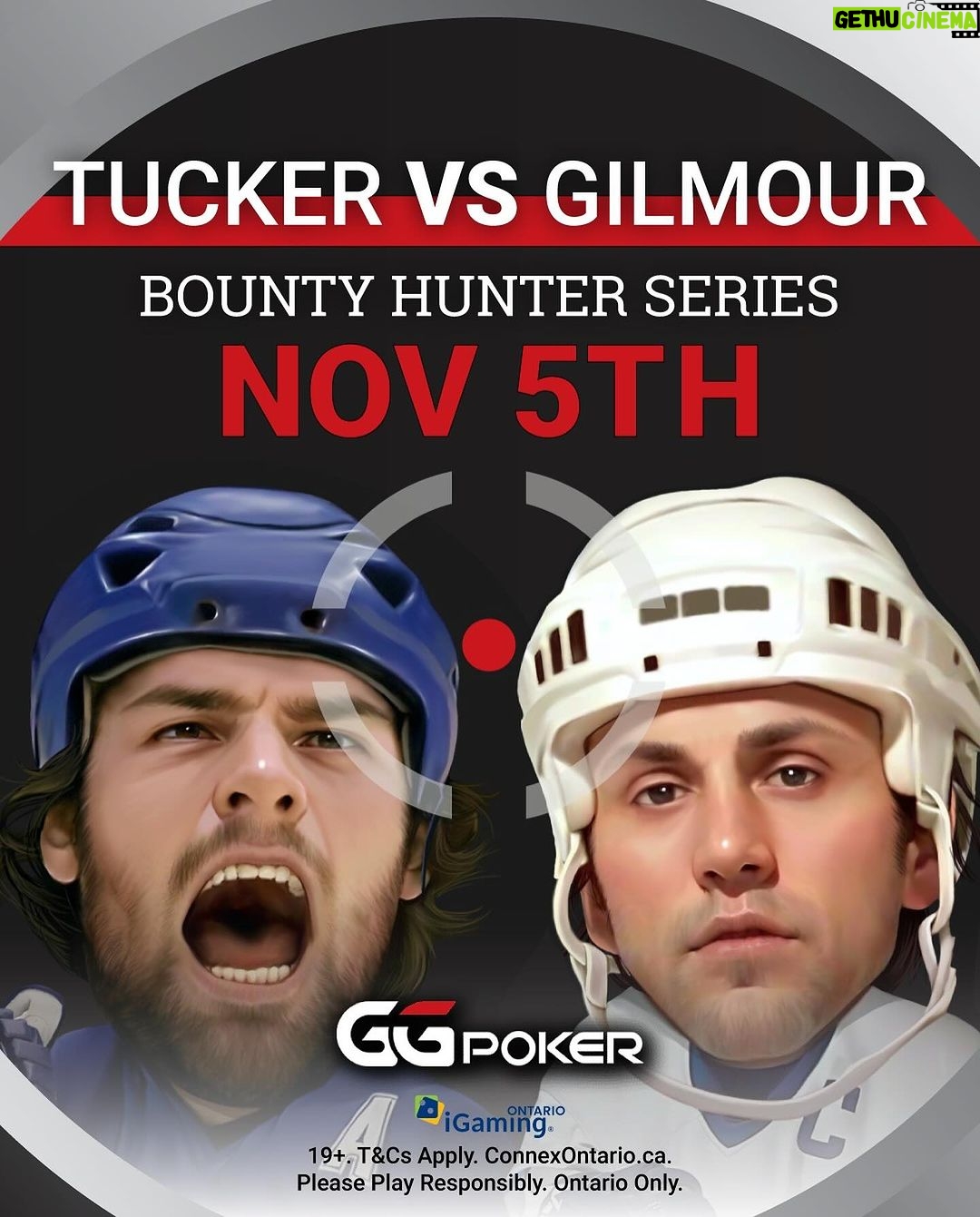 Doug Gilmour Instagram - Do you want to see me take on former Jr. All Star @realtucks16 Well you're in luck, this Sunday I am playing against the former grinder Darcy Tucker in a prop bet to settle once and for all who is the better poker player. You can even get in on the action and come play with us during the Bounty Hunter Main Event this Sunday. Who do you think will win this prop bet? We’ll see you on November 5th. Register today! Link in bio #ggpokerontario #bountyhunter #DougVsDarcy #mainevent #dg93