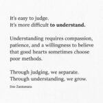 Doutzen Kroes Instagram - Understanding requires compassion, patience, and a willingness to believe that good hearts sometimes choose poor methods. Through judging, we separate. Through understanding, we GROW. ~ Doe Zantamata. ❤️💫