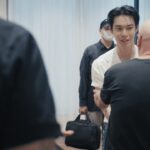 Doyoung Instagram – In attendance to the #DGSS24 Men’s Fashion Show “STILE” wearing a black double breasted crystal tuxedo styled with a pair of pointy black shiny boots. 
The behind the scenes fitting session: a testament to the meticulous #DGFattoAMano and attention to detail that goes into every #DolceGabbana creation. Milano viale piave Metropol