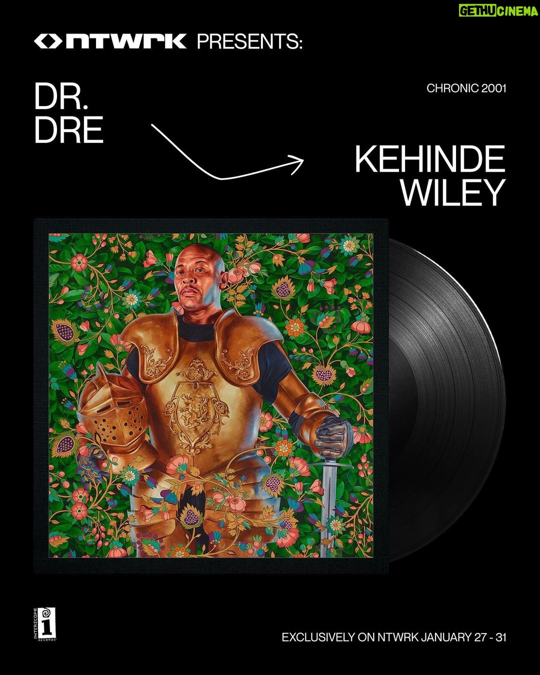 Dr. Dre - 85.6K Likes - Limited Edition Vinyl with artwork by @kehindewiley available @ntwrk for @interscope’s 30th anniversary. Profits will be donated to the Iovine and Young Foundation which is building a school in South Los Angeles.