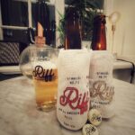 Dregen Instagram - Thank you Eva for these hand made, cross stiched Riff bottle aprons! ✖️♥️🍺 . . #rifflagerbydregen #riffipabydregen #riffapabydregen #riffalkoholfribydregen #nyckelbryggerier #systembolaget