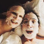 Dregen Instagram - At the facemask SPAtter movies with @majsanlindberg ✖️♥️