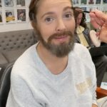 Drew Barrymore Instagram - Watch Drew transform into Bob Ross for Halloween! 🎨