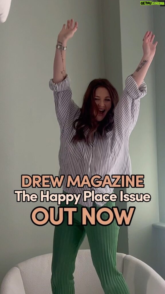 Drew Barrymore Instagram - The Happy Place Issue of Drew Magazine is OUT NOW and available wherever magazines are sold, at @walmart, as well as in my bio! I’m so excited to share this with all of you. We are so proud of this issue! The Cover 📸 by @livingstonjenny