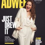 Drew Barrymore Instagram – Thank you so much @adweek for making me Creator Visionary of the Year! This is a huge honor. Wow. Thank you. I feel so grateful because i care so much about the new media model we are all trying to figure out! Its an exciting time and it also feels like the coolest puzzle to play and be ourselves and be raw, real, silly and connected !!!!!!! 

📸 @landonmcmahon
Hair by @mrdanielhowellhair 
Makeup by @llgulino 
Styled by @_leeharris_