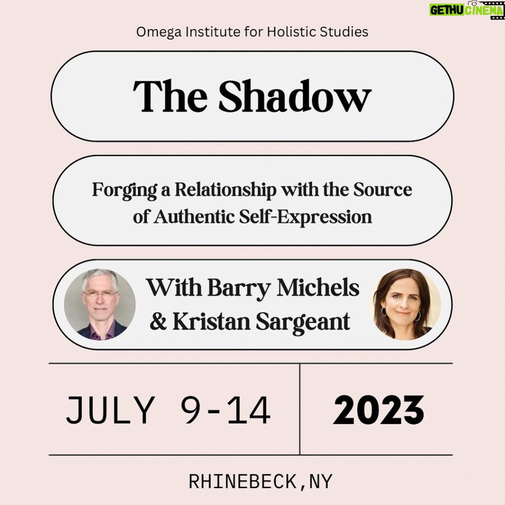 Drew Barrymore Instagram - Mark your calendars! The brilliant Barry Michels and Kristan Sargeant are doing a workshop about The Shadow: Forging a Relationship With the Source of Authentic Self-Expression this July! This is the work that I do myself and it has completely changed my life for the better! The link to register is in my bio!