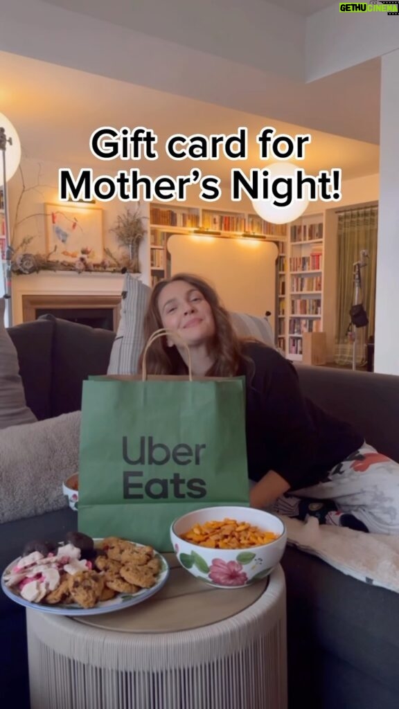 Drew Barrymore Instagram - Happy Mother’s Day to all of the incredible Mothers and mother figures raising incredible humans! I’m so excited to share that @ubereats is now extending Mother’s Day into Mother’s NIGHT! How cool is that? Yeah, that’s right! If you use promo code MOMSNIGHT and you get a mom in your life $70+ of flowers, @ubereats will give you a $40 gift card for her to spend it on whatever she would like at night (I know I’ll be ordering lots of snacks and watching my favorite shows!) While supplies last. @ubereats #ubereatspartner (Use promo code ILOVEMOM in CA) @uber