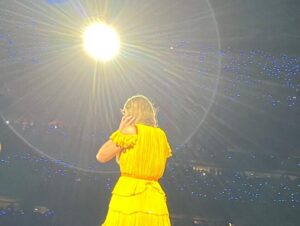 Drew Barrymore Instagram - @taylorswift I cried so hard when you sang welcome to NEW YORK. I moved here not knowing where my life was going. And I actually found myself so happy in this chapter. I also cried watching my daughters and cousin Sadie watch and love and sing to someone so admirable. YOU. I LOVE YOU TAYLOR SWIFT!!!!!!!! You are the role model all of us girls and women need. Thank you for one of the best nights of our lives. We are so lucky to have seen your show. Your oh so giving 3 hour show. Ps we listen to you on vinyl every morning to get ready for our day. You transcend. And make life beautiful. Everyone passing beaded bracelets around. Witnessing the good.