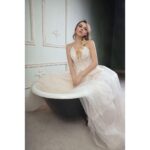 Drew Catherine Instagram - Pouting because my Prince is Quarantined & can’t come propose 😭 Shot by @captivecamera Retouched by @mode.moviani Hair by @lmaltar_beautypro Make up by @parfenon.makeup Gowns & accessory @mode.moviani Published in @laffairemagazine