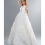 Drew Catherine Instagram - Swipe to see this stunning gown in more detail ! The third photo is my favourite 🥰 Shot by @clairview.studio Gowns @mode.moviani MUA & hair @parfenon.makeup Extensions by @bellamihair Earrings @louisvuitton