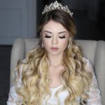 Drew Catherine Instagram - A fun bridal glamour look with @katerinarapoportinc ! She did the amazing hair & make up, as well as the photos! Super talented woman! Should I do more looks like this ? Do you prefer my natural / no make up looks? Nails by @ann_hardrocknails Hair by @bellamihair #bridal#glam