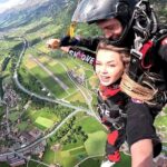 Drew Catherine Instagram - Sky high 🏔️🪂 Interlaken, Switzerland