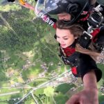 Drew Catherine Instagram – Sky high 🏔️🪂 Interlaken, Switzerland
