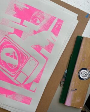 Dug One Instagram - Cranking out our latest print for @night___birds Dec 30 show in Asbury Park. A limited run will only be available at venue the night of show.