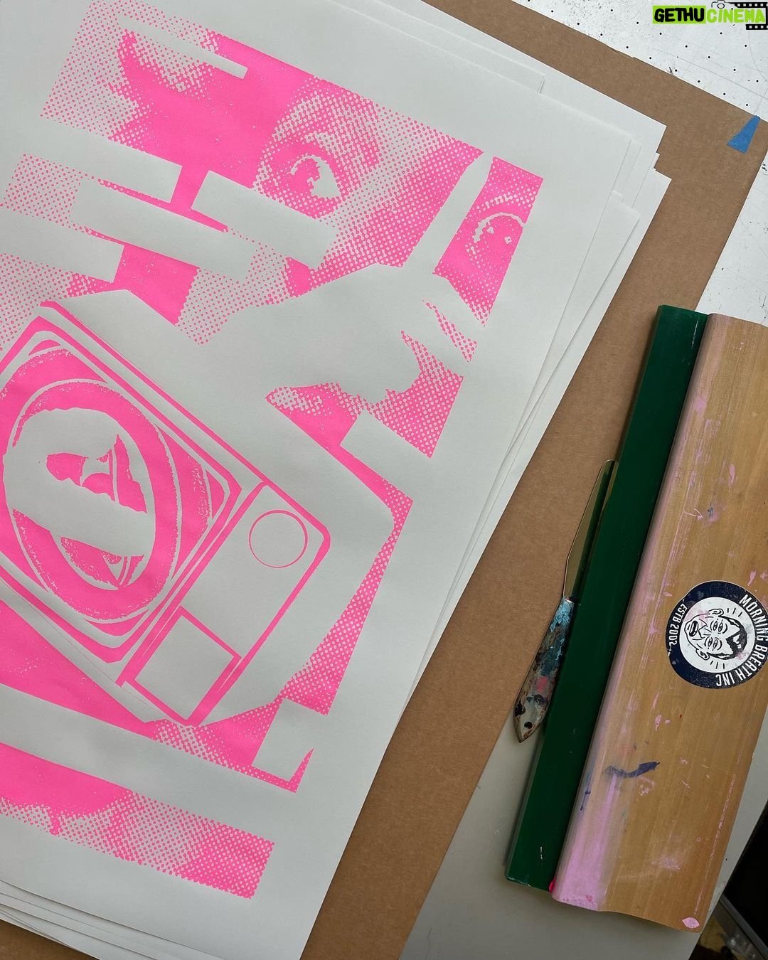 Dug One - 1K Likes - Cranking out our latest print for @night___birds Dec 30 show in Asbury Park. A limited run will only be available at venue the night of show.