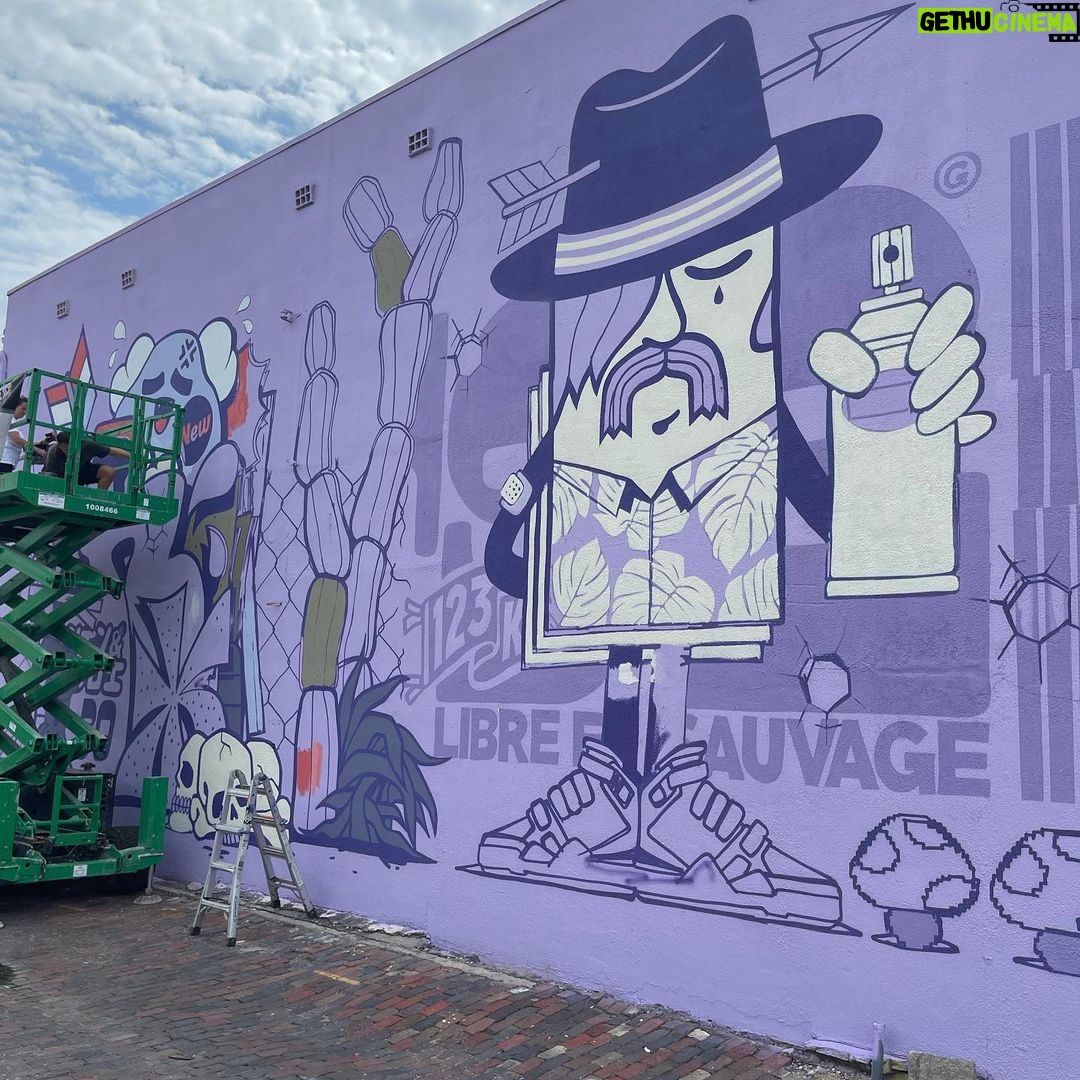 Dug One - 857 Likes - Rolled through @shineonstpete the last couple days. Got to hang with old and new friends. 🍺 Put a lick of new paint on our old mural of ours. I would like to thank @michelletannu @palehorse @shineonstpete for always being pro! You guys kill it every year. But the MVP of the week is definitely @parksandrealization Thank you for being a beast! Till next time! ☀️ 🌴 🎨 We didn’t get to see every wall and most were not finish before I split. Peep the process flicks from some of the masters at work. @imagine876 @ben_johnston @james_bullough @123klan ✌🏼