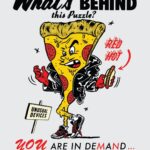 Dug One Instagram - Pizza Time! 🍕🍕🍕New T-Shirt graphic for @schott_japan Shibuya, Tokyo
