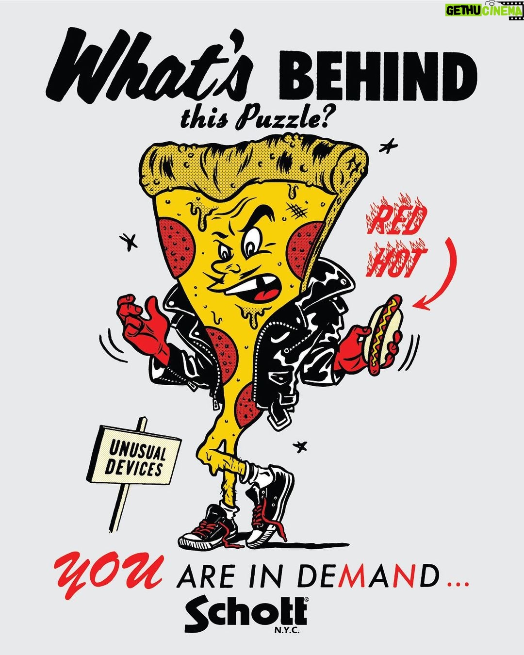 Dug One - 792 Likes - Pizza Time! 🍕🍕🍕New T-Shirt graphic for @schott_japan