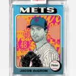 Dug One Instagram - Our final Topps Project70 Card #888 // 1975 Jacob deGrom @toppsproject70 @topps available at Topps.com for the next 70 hours #mbtopps70 Citi Field Stadium