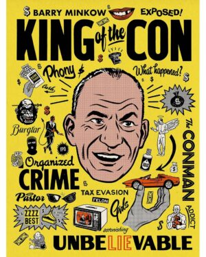 Dug One Instagram - King of the Con! The Barry Minkow story. We created these visual assets in our trademark style for @discoveryplus new series!