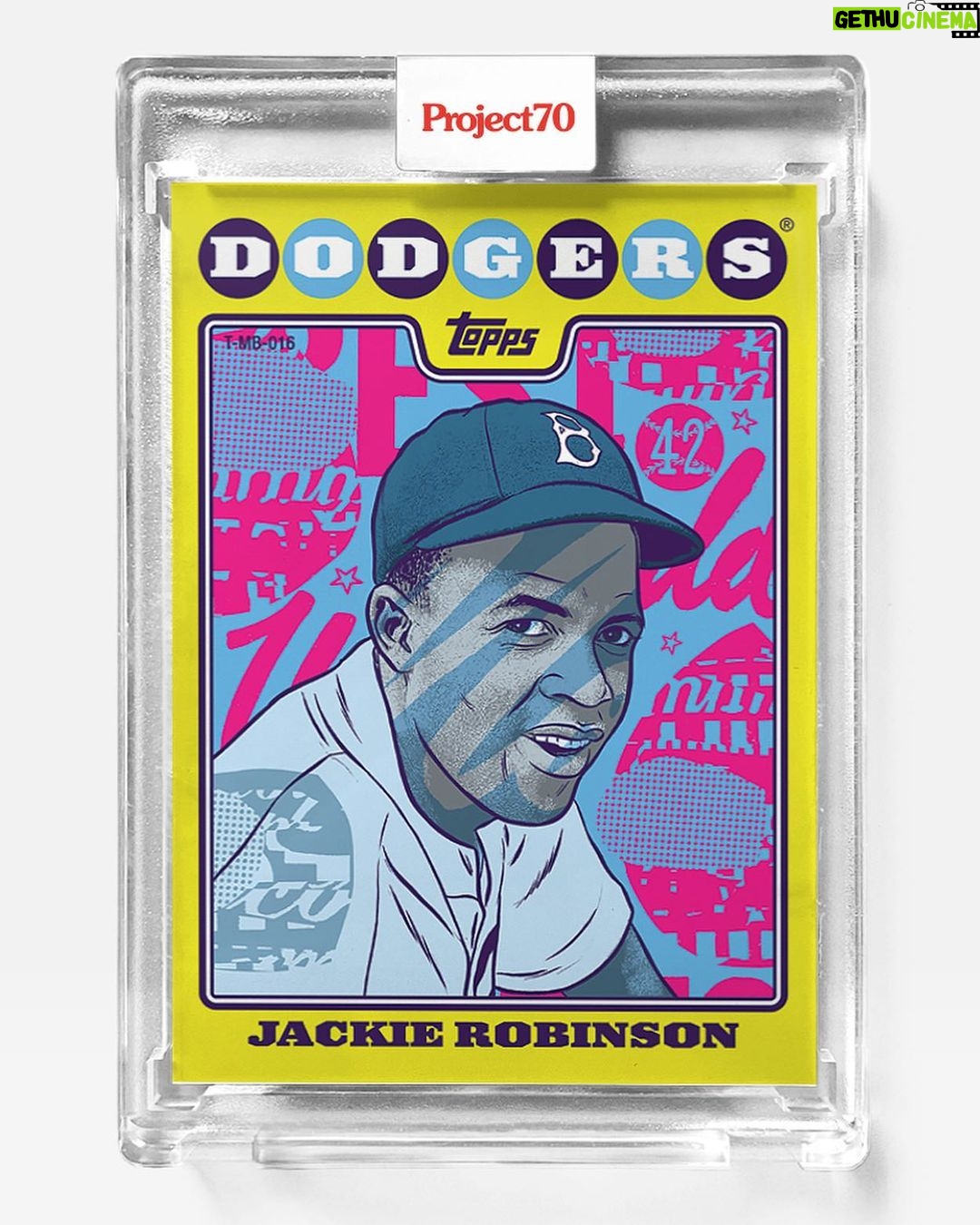 Dug One Instagram - Topps Project70 Card #746 // 2008 Jackie Robinson@toppsproject70 @jackierobinsonofficial@topps available at Topps.com for the next 70 hours #mbtopps70 #42 Ebbets Field - Brooklyn Dodgers - Old Home