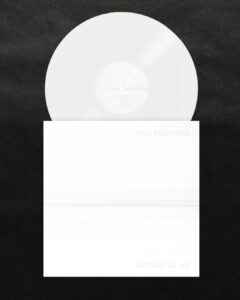 Dug One Instagram - It’s always an honor to work with @foofighters This is the design for their latest album “But Here We Are”. Definitely a new turn for us as we explored minimalism and new techniques printing white on white.