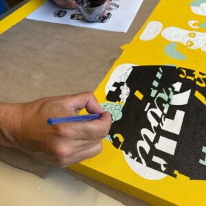 Dug One Instagram - This is our piece for the Cass Contemporary “ Paint it Forward Vol. 2” show, Which opens tonight!  CASS selected 11 established artists, who each chose an emerging artist to partner with for Paint it Forward. Each artist pair will create pieces for the exhibit and display the works side by side. We brought in our guy @danyboydoid to partner with us on this exhibition. He killed it with his piece!(Last Slide) If you are in the Tampa area, Check it out! @casscontemporary