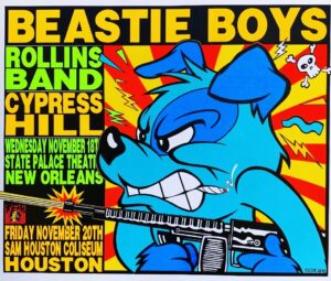 Dug One Instagram - Saddened to hear of the passing of The Man, The Myth, The Legend: Frank  Kozik. Introduced to his work through gig posters in the early nineties, He had such a profound influence on us, still evident today in much of our poster work. He will be missed. Rest Easy Brother, condolences to his loved ones 🙏🏼🙏🏼🙏🏼
