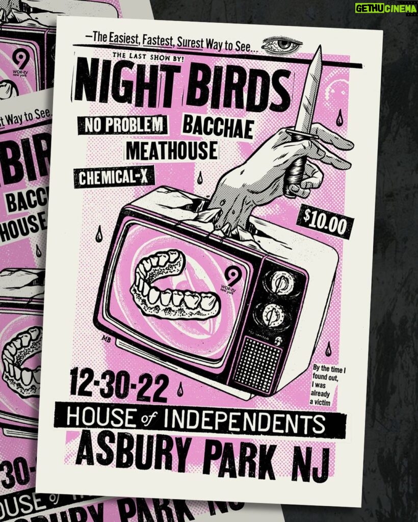 Dug One Instagram - We rocked the poster for the last @night___birds show coming up at @houseofindependents We will be printing a limited amount of these bad boys available the night of the show at the venue. ✌🏼 House of Independents