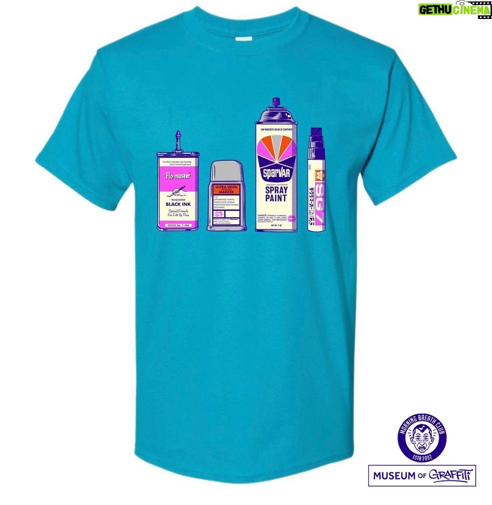 Dug One Instagram - “Tools of the trade” T-Shirt design special color way collaboration for The Museum of Graffiti in Miami. Available online @museumofgraffiti