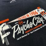Dug One Instagram - In 1986 Psycho City was born. What started out as a empty lot with a sparse amount of Graffiti soon became a San Francisco Mecca for Graffiti Writers in the Bay Area and beyond. We celebrate the history of this place with a couple new designs. Stay up. Available @morningbreathclub 📷 @barrettmoorephoto