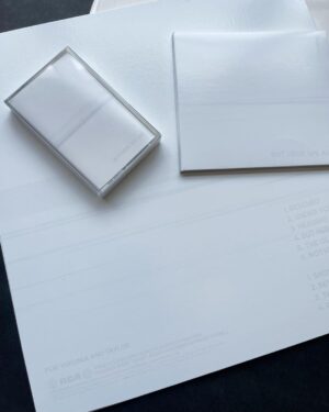 Dug One Instagram - It’s always an honor to work with @foofighters This is the design for their latest album “But Here We Are”. Definitely a new turn for us as we explored minimalism and new techniques printing white on white.