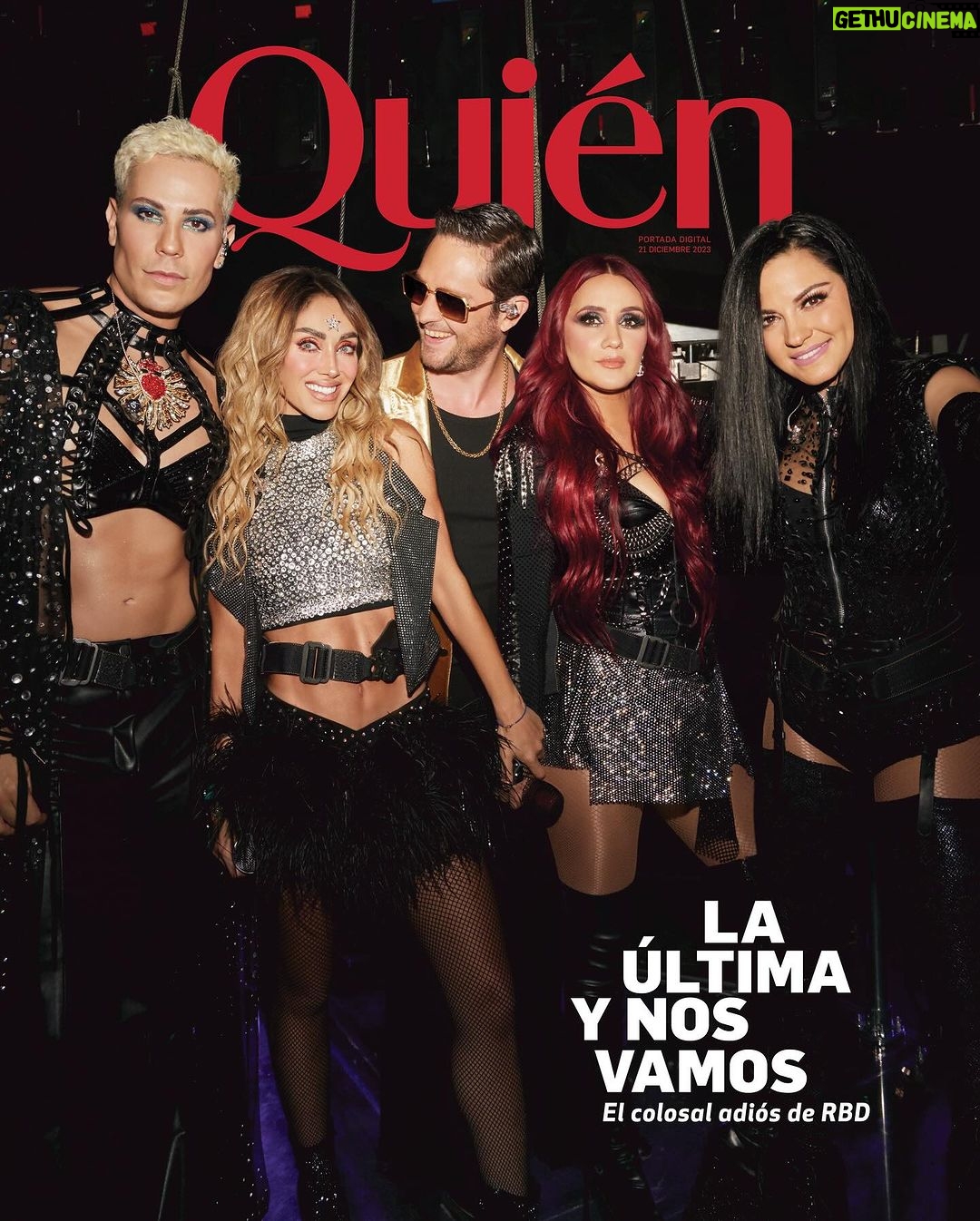 Dulce María Instagram - #ExclusivaQuién Un último baile: RBD dice adiós a los escenarios para siempre. Después de 4 países, 27 ciudades y más de 50 shows, la banda mexicana se despide tras un reencuentro sin precedentes que revivió momentos, creó nuevos recuerdos y le permitió a Anahí, Dulce, Maite, Christian y Christopher, despedirse de la generación RBD. Los acompañamos durante cada paso de esta gira y ahora te presentamos la crónica tras bambalinas. No te pierdas los detalles más íntimos en el link de nuestra bio ☝🏻 Texto: @mariterelg Foto: @carlos_ruizc PR: @prensadanna Glam team Anahí: @delarosamakeup @alexarizmendyhairstyle Glam team Dulce María: @elpanqueee @cmorbeauty Glam team Maite: @erickmoreno @makeupbyponcho . . . . #rbd #soyrebeldetour #anahi #maiteperroni #dulcemaría #christianchavez #christopheruckermann