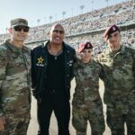 Dwayne Johnson Instagram – I was very moved by this moment, when our Chaplain led over 100,000 of us in prayer. 

You could feel the mana in the air. 

Moment of gratitude. 
Lifetime of loyalty. 

Thank you General Randy George of our U.S. Army and all of our military men, women and their families for your service — I’m grateful to the core. 

Always good to see you, General. 

With great respect and I’ll see everyone down the road. 

Rock