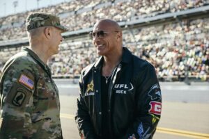 Dwayne Johnson Instagram - I was very moved by this moment, when our Chaplain led over 100,000 of us in prayer. You could feel the mana in the air. Moment of gratitude. Lifetime of loyalty. Thank you General Randy George of our U.S. Army and all of our military men, women and their families for your service — I’m grateful to the core. Always good to see you, General. With great respect and I’ll see everyone down the road. Rock