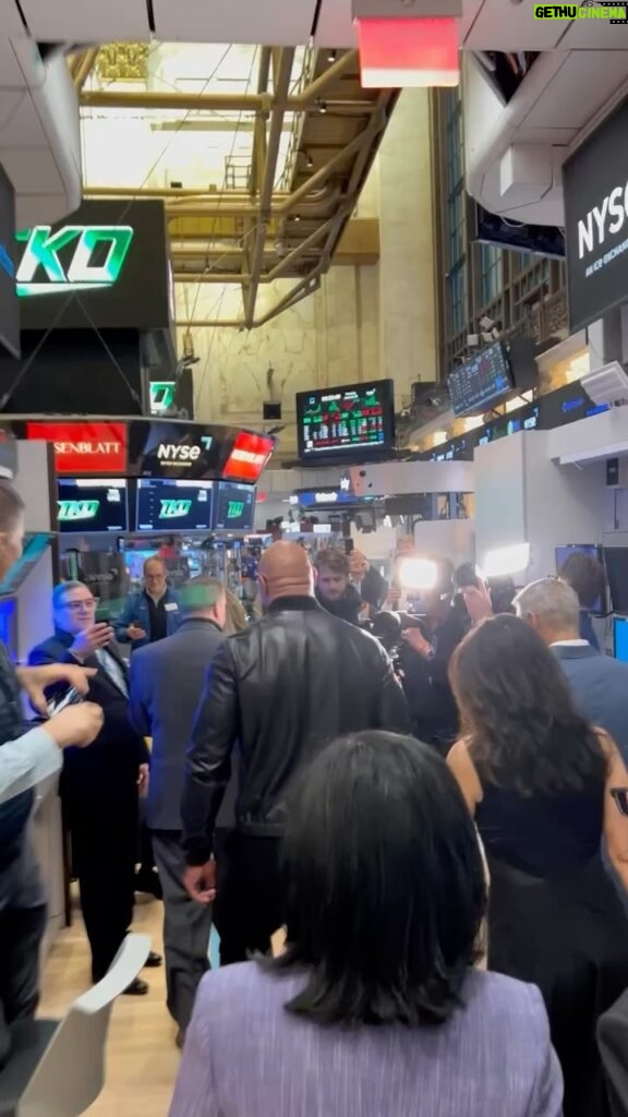 Dwayne Johnson Instagram - Every crowd I walk thru - they all have their own unique “one of one” POSITIVE ENERGY — but when the Brahma Bull walks thru the @NYSE minutes before we ring the bell to open the economy up - this kind of mana just hits different 😁⚡️👏🏾👏🏾🫱🏼‍🫲🏾🫱🏼‍🫲🏾 Bull energy baby! Thank you so much to everyone at NYSE for the super warm and positive welcome. In this iconic building - an optimistic, strategic and killer attitude matters. I love it. LFG!!! #peopleschamp 🐂 @tkogrp @wwe @ufc