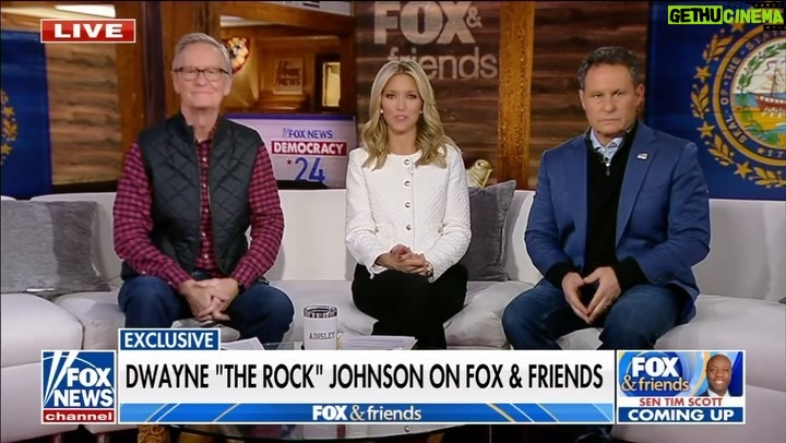 Dwayne Johnson Instagram - Enjoy part✌🏾 of our @foxnews interview. And @cwillcain & his kids might be going to WrestleMania 😉💪🏾 Thanks to my friends @foxandfriends and @cwillcain for the hang. I enjoyed our interview & we’ll do it again down the road! Shout to @wwe President Nick Khan for the join. Congrats to all on a helluva day! @foxnews @tkogrp @wwe @ufc #peopleschamp