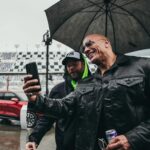 Dwayne Johnson Instagram - Sunday press conference - pre race 🏁🏎️ Thank you to all the members of the press for the great questions and fun hang. We’ll do it again and see ya down the road. @daytona @nascar #grandmarshal #peopleschamp