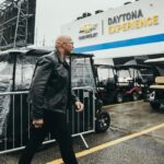 Dwayne Johnson Instagram - Sunday press conference - pre race 🏁🏎️ Thank you to all the members of the press for the great questions and fun hang. We’ll do it again and see ya down the road. @daytona @nascar #grandmarshal #peopleschamp