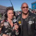 Dwayne Johnson Instagram - Quick pit row chat with @jamielittletv on FOX/ @nascaronfox! Our BIG season of UFL @XFL football coming up MARCH 30th on @FOXSPORTS 🏈 🏟️ 🇺🇸 I’m pumped for football fans and also pumped to be able to CREATE MORE OPPORTUNITIES for players and their families to make it and succeed. #DAYTONA500 🏁 #GrandMarshal #PeoplesChamp