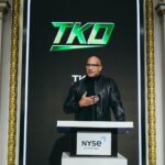 Dwayne Johnson Instagram – From $7 bucks to this surreal day. 
Crazy. 

Thank you @nyse for the incredible & very warm  welcome. 

Honored to join the Board of Directors for @tkogrp and honored to ring the iconic bell to open our market. 

Let’s get to work. 
@wwe @ufc 
#peopleschamp

@thisisamandaw 📸