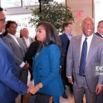 Eboni K. Williams Instagram - Vibes…⁣ ⁣ #UpFronts #StayTuned #BlackOwned #BetOnBlack ⁣ @allenmgroup @realbyronallen @thegrio @justicecentraltv The Avra Group