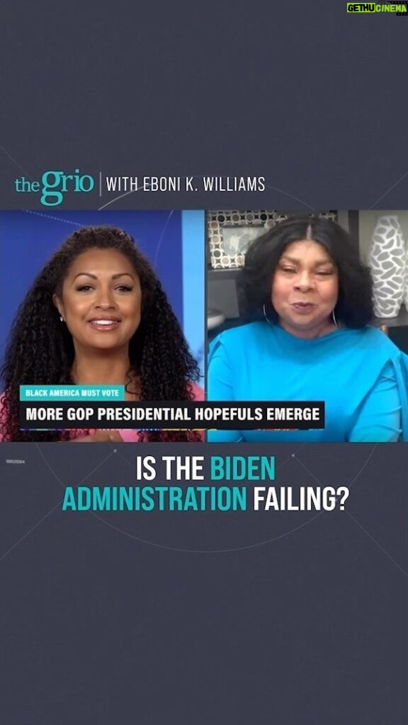 Eboni K. Williams Instagram - Eboni K. Williams (@ebonikwilliams) and theGrio’s White House correspondent April Ryan (@adr1600) discuss if the Biden administration is failing to communicate the important pieces of legislation and advocacy that they are doing on behalf of Black Americans. Tune into theGrio with Eboni K. Williams at 6 pm ET tonight on theGrio cable channel.