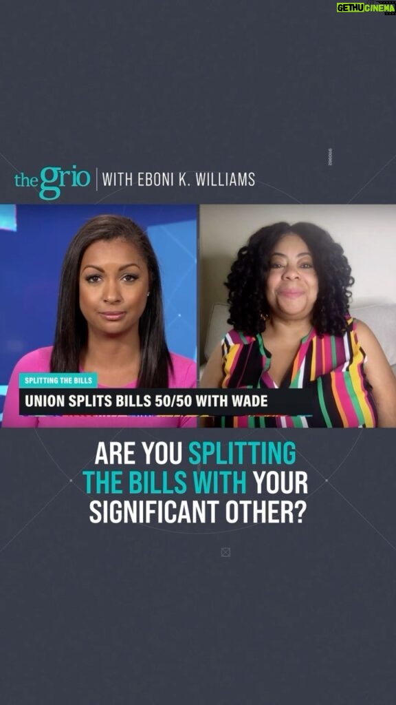 Eboni K. Williams Instagram - Would you split your bills 50/50 with your significant other? #GabrielleUnion and #DwayneWade don’t mind but Eboni K. Williams (@ebonikwilliams) and theGrio’s contributing columnist Monique Judge (@thejournalista) give their thoughts. Tune into theGrio with Eboni K. Williams at 6 pm ET tonight on theGrio cable channel.