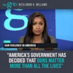 Eboni K. Williams Instagram - If it feels like America’s government cares more about guns than American lives, it’s because the amount of mass shootings we’ve had this year alone might prove that they do. Eboni K. Williams (@ebonikwilliams) gives her thoughts on #gunviolence in America in this Sidebar. Tune into theGrio with Eboni K. Williams at 6 pm ET tonight on theGrio cable channel.