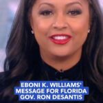 Eboni K. Williams Instagram - @EboniKWilliams’ message to Florida Gov. DeSantis: “I take great exception to your characterization that a degree in Black studies is something other than academic.”